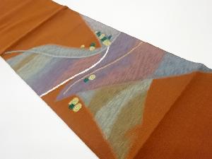 すくい織抽象模様織出し袋帯